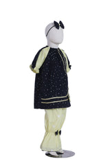 Chamki Lemon Kurti Set" – Desi Chic for Little Girls